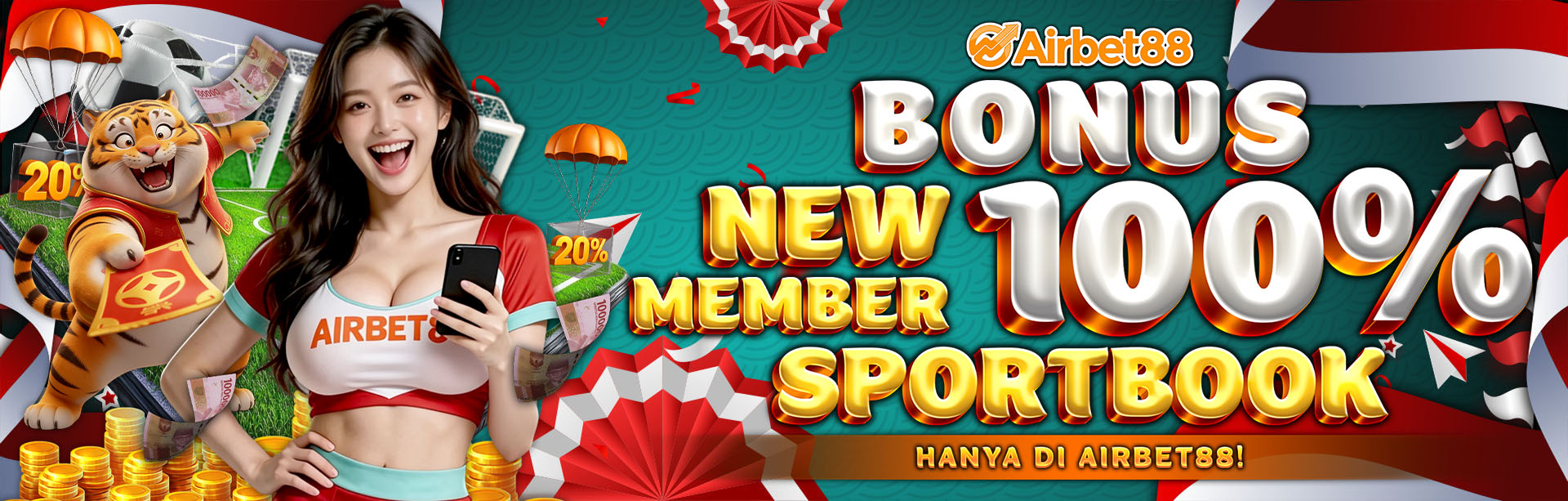Bonus New Member 100% Sportbook